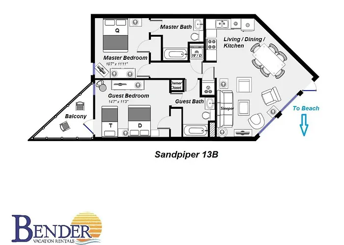 Sandpiper 13b Holiday home *